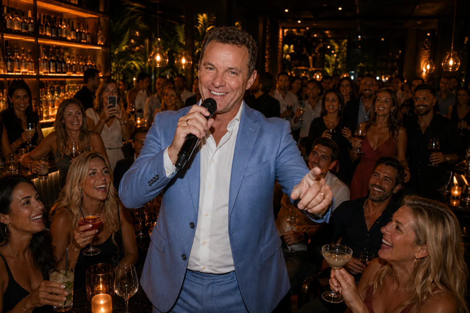John de Bever, artiestenfoto voor zijn avond in Portofino, Torrevieja